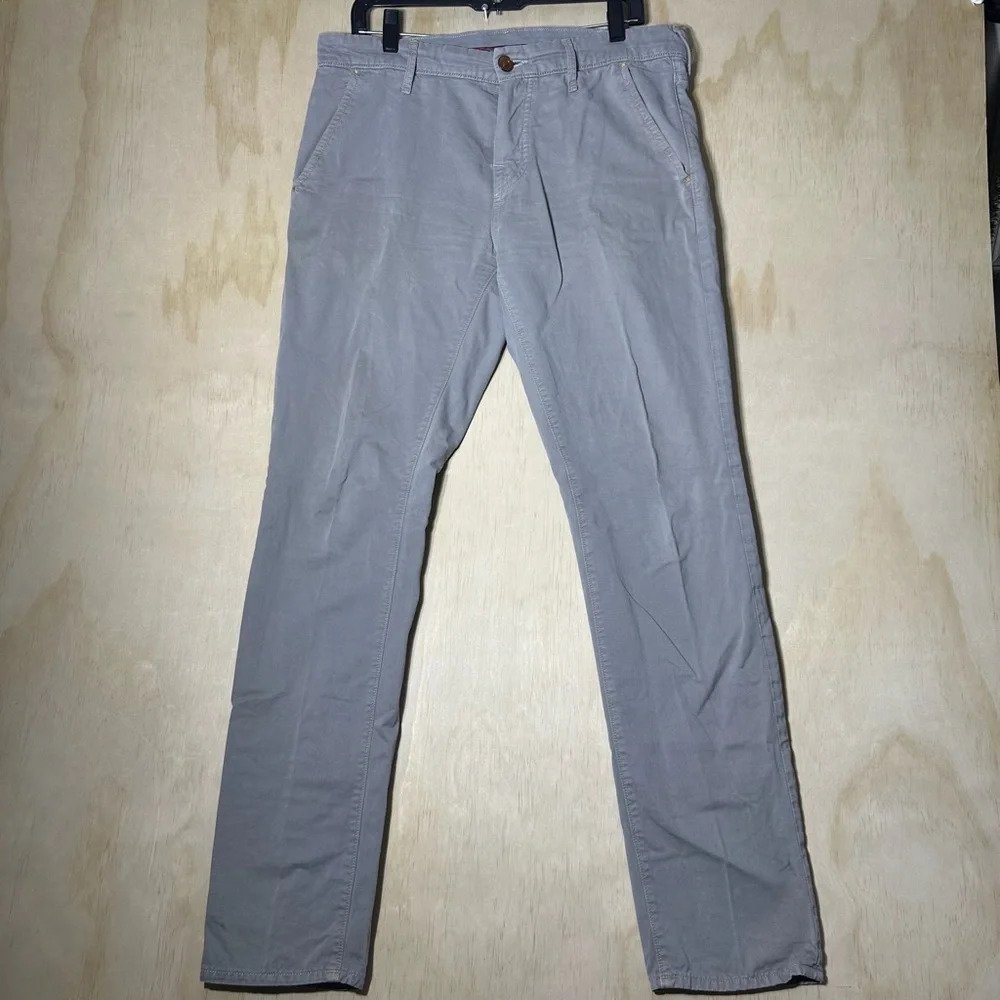True Religion Rocco Tailored‎ Overdye Twill Jeans Pants Gray Button Fly 32X32